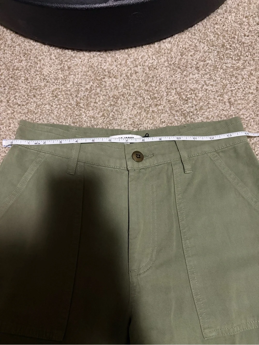 NWT RE/DONE Baker Pant Bayleaf Green Utility Wide Leg Size 24 MSRP $350 - Picture 6 of 6